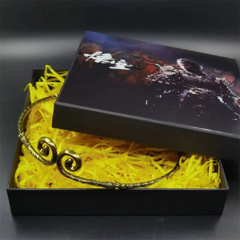 Black Myth Wukong Peripherals Collection Edition Gold Hoop Ring Badge Wind Chime Necklace Badge Commemorative Game Jewelry Gifts