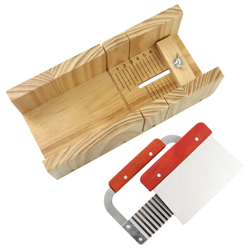 Soap Making Tools Wood Cutting Box Silicone Soap Mould