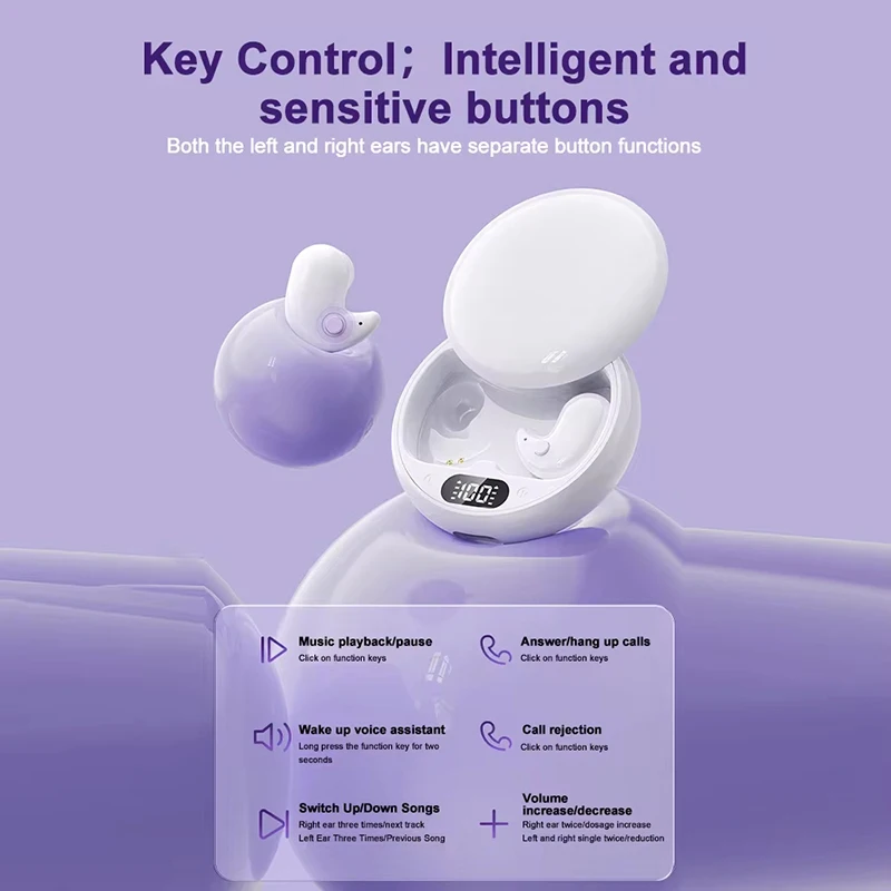 Xiaomi Y36 Sleep Mini Invisible Headset Bluetooth 5.3 Ipx5 Waterproof TWS Wireless Earphone With Mic Sports Stereo Headsets wireless earphone