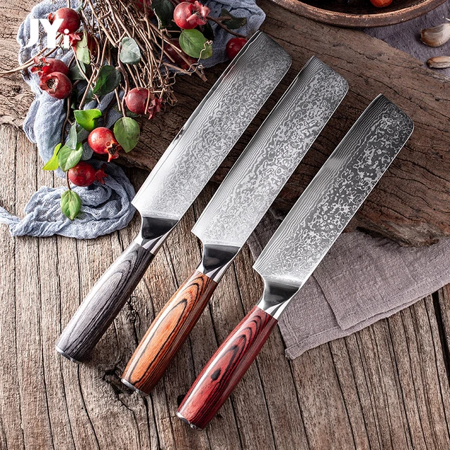 Buy Wholesale China Wholesale Damascus Steel Commercial Vegetable Fruit Bbq  Sushi Slicing Custom Kitchen Chef Knife Set & Kitchen Knife Set at USD 126