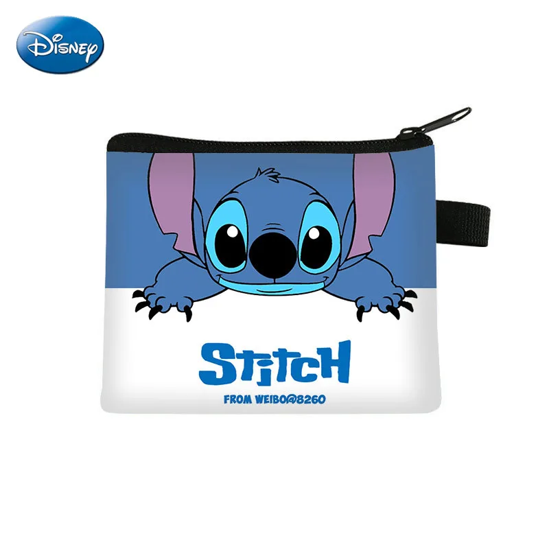Disney Girl Cartoon Portamonete Lilo & Stitch Cute Printing Women Wallet Organizer Rossetto Key Storage Bag Pochette Per Bambini
