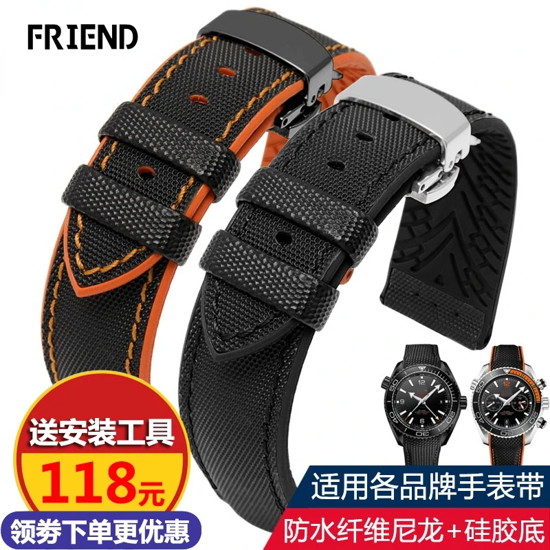 Adatto Per Mido Helmsman Omega Haima Tissot Strap Bracciale Da Uomo Impermeabile A Prova Di Sudore 19 20 22Mm