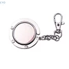 Fashion Simple Round Metal Folding Bag Hook Holder Portable Handbag Hooks Keychain Table Side Hangers Multipurpose Non-Slip Hook 5