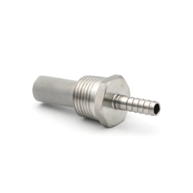 0.5 2 Micron Homebrew Oxygenation Diffusion Stone SS316L Steel Carbonation Aeration For Beer Wine Tool Bar 1/2" NPT 1/4" Barb