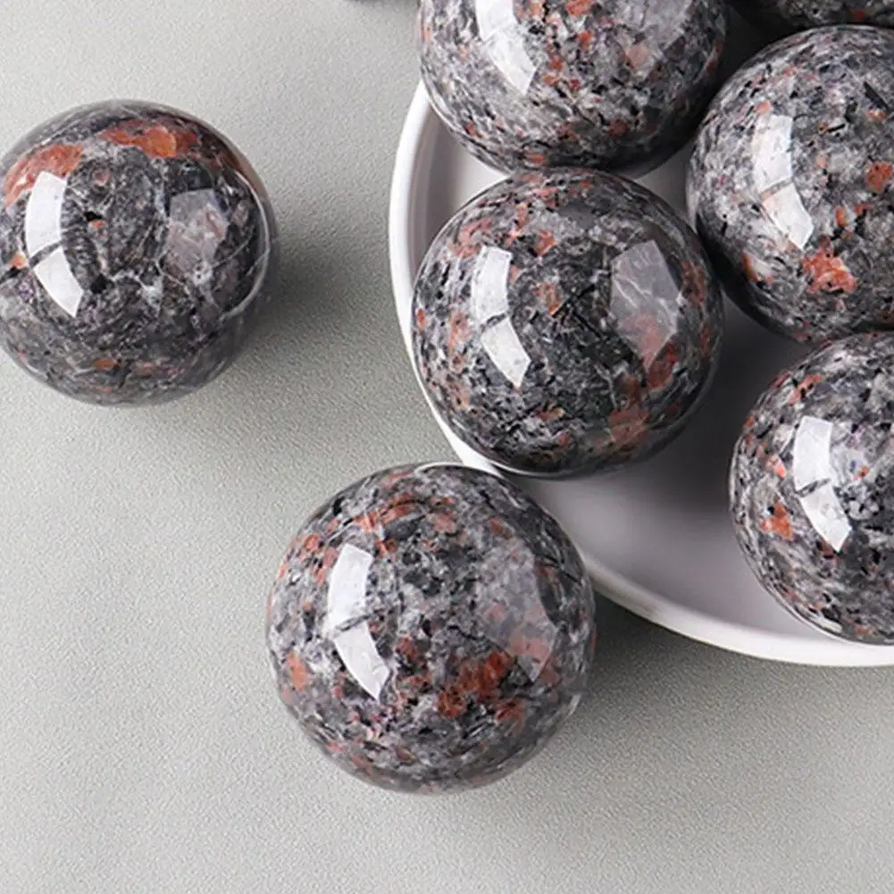 

Natural Yooperlite Crystal Ball Stone Fluorescent Stone Gems Home Energy Room Specimens Decoration Aquarium Accessories W5m7