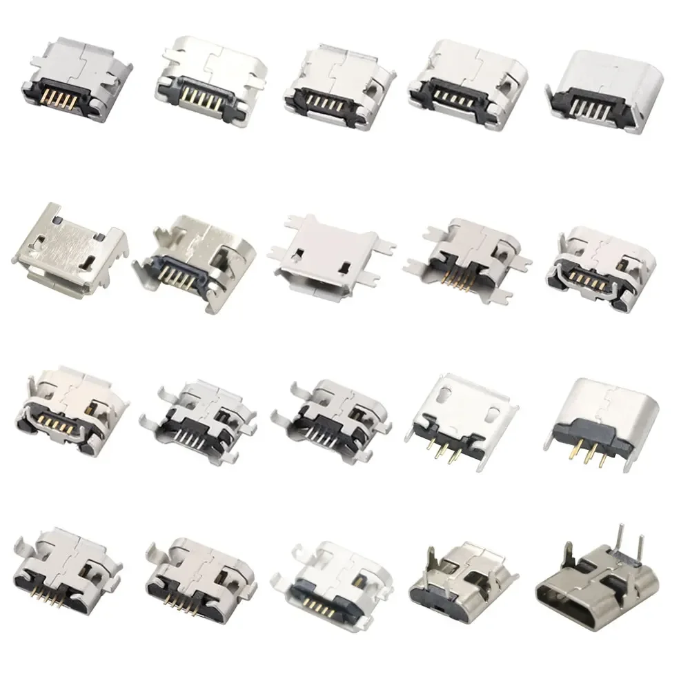 Universal Micro USB Charging Port Dock Connector for 10PCS (Micro - 37)