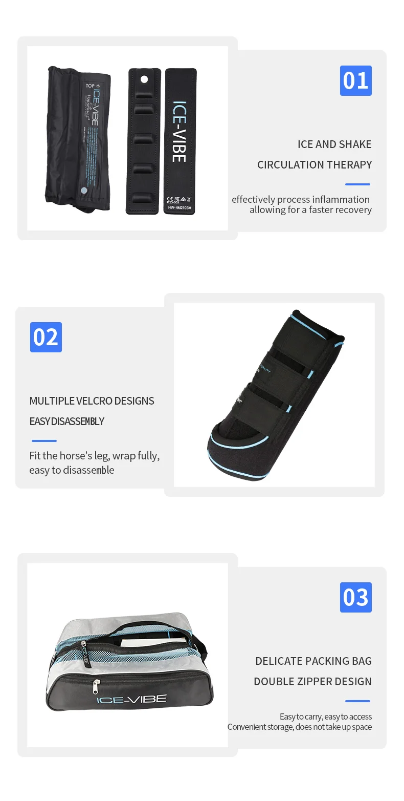 Ice Tendon Boots with Vibration Massage