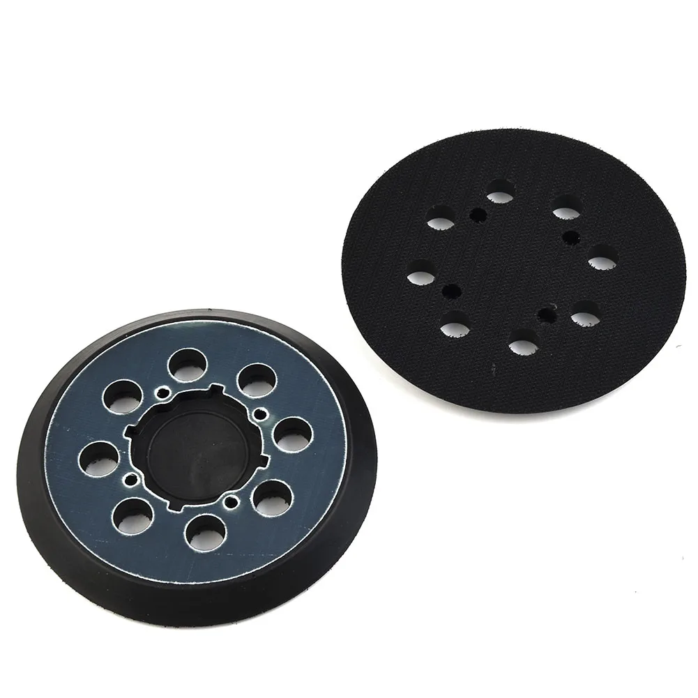 

2pcs Sander Backing Pad 5 Inch 8 Dust Collection Hole Hook-&-loop Pad Plastic PU Polishing Disc Power Tool Accessories