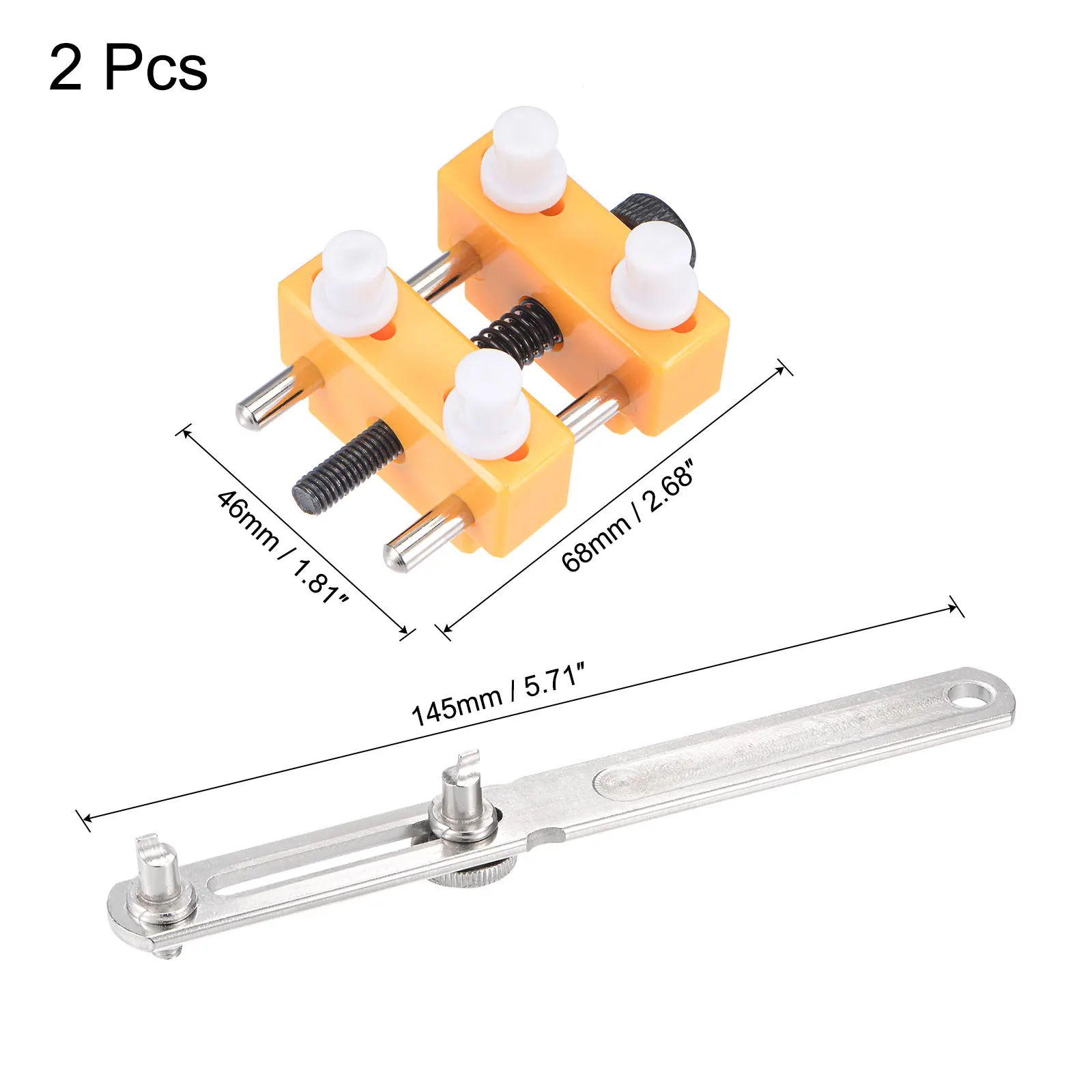 Uxcell 52mm Watch Back Cover Case Wrench Opener Flat Claw and 33mm Remover Watch Holder
