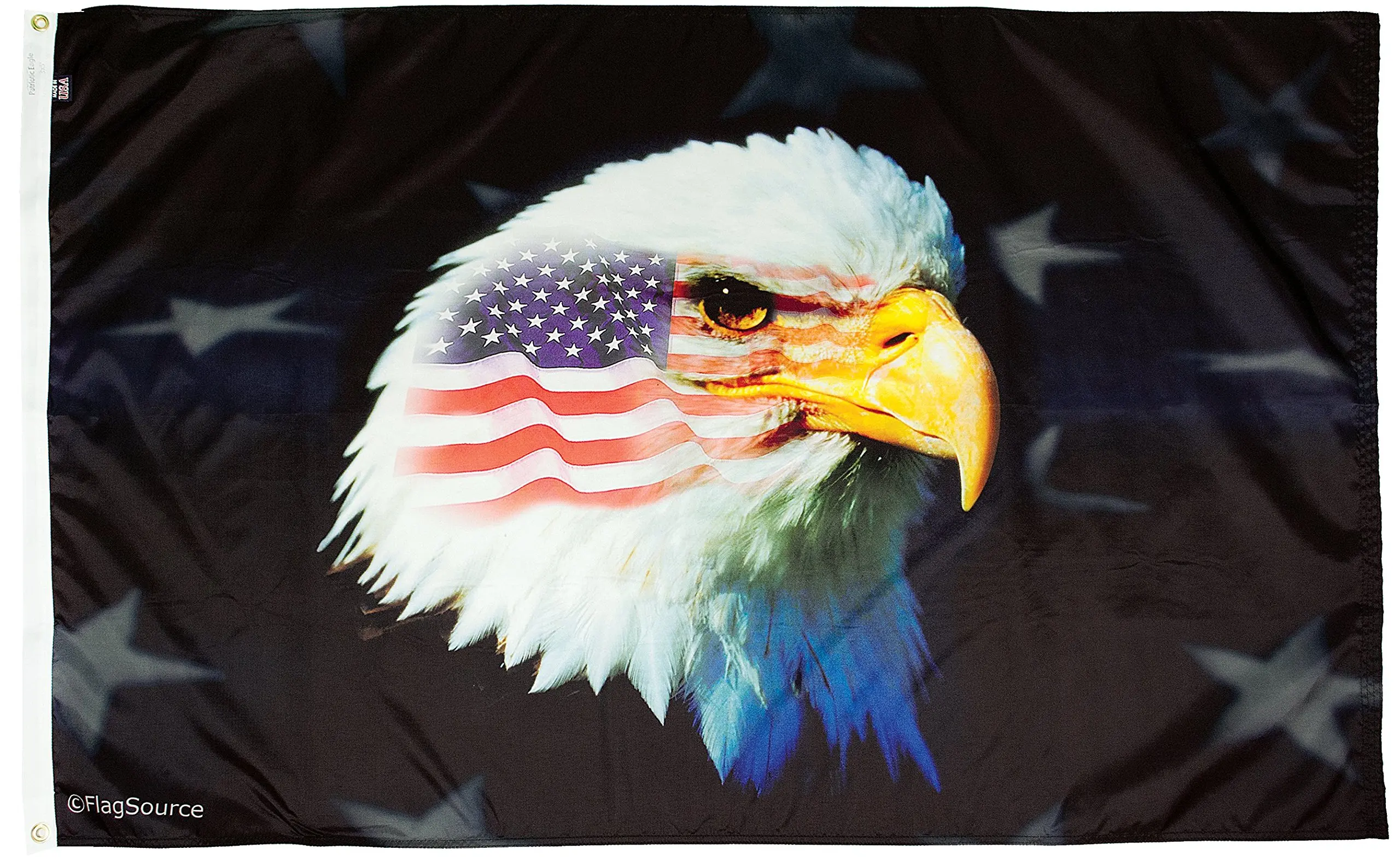 Bandiera USA Con Aquila 3x5 Ft - God Bless America, Banner Patriottico Americano