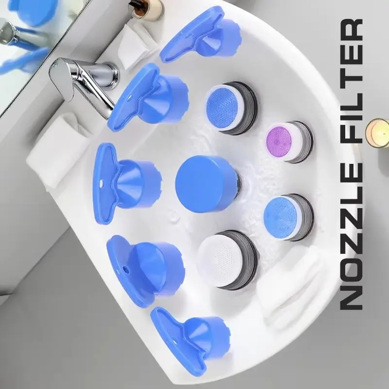 หัวกรองก๊อกน้ำในห้องน้ำ แบบเกลียวใน อุปกรณ์เสริมก๊อกน้ำ หัวกรองน้ำสำหรับห้องครัว อะไหล่เปลี่ยนไส้กรอง 1