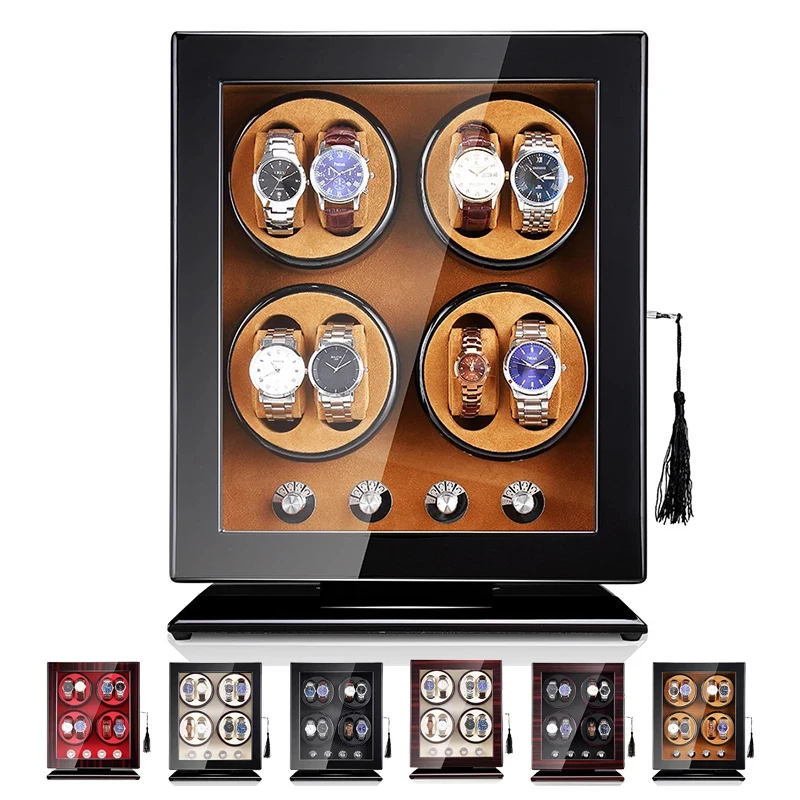 Vertical 8Position Luxury Watch Box Winder for Tourbillon Electric