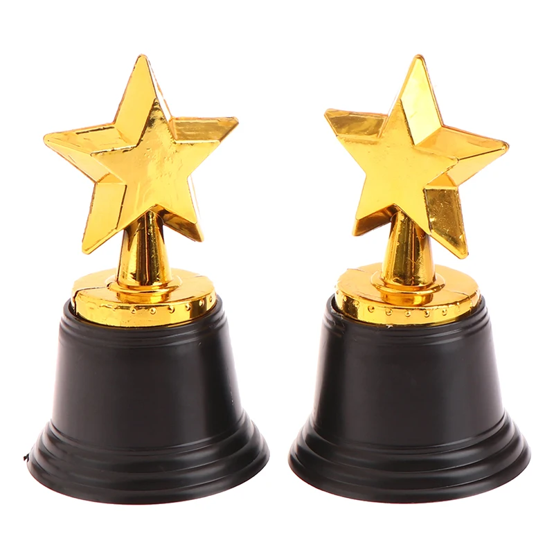 Plastic Trophy Toys 1 Pc Mini Star Thumbs Plastic Award Trophy Children Winner Trophies For Kids Competition Reward Prize Parties Favors