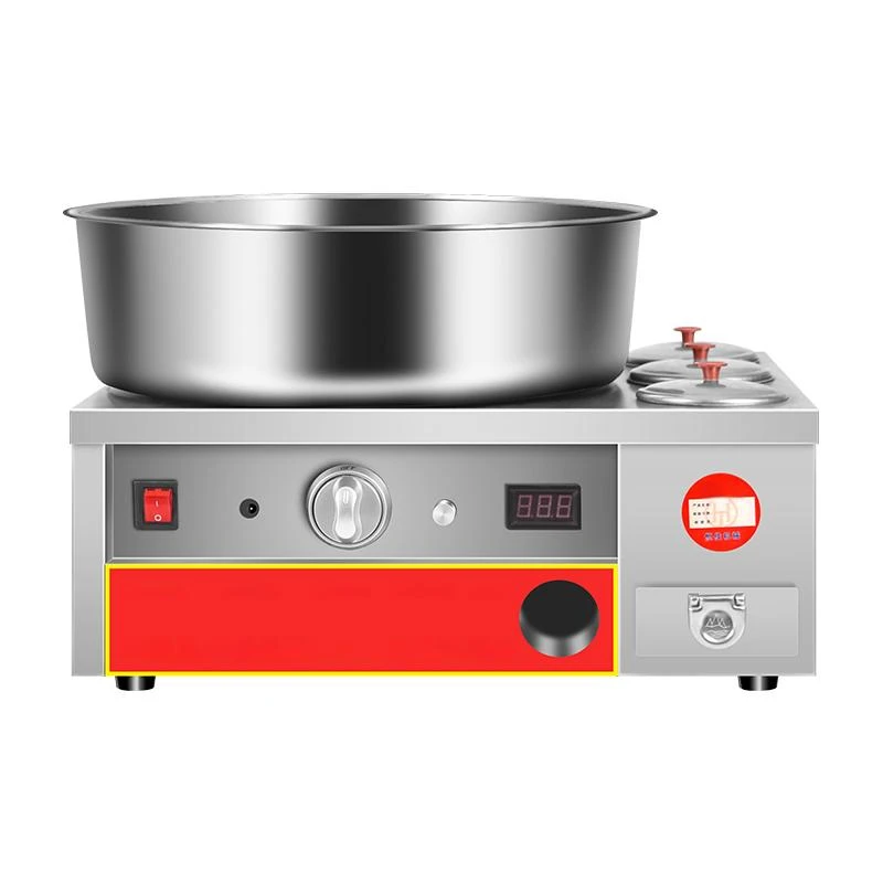 

Машина для производства хлопковой конфеты, коммерческая газовая электрическая нагревательная полностью автоматическая машина для рисования цветных конфет, машина для хлопковой конфеты