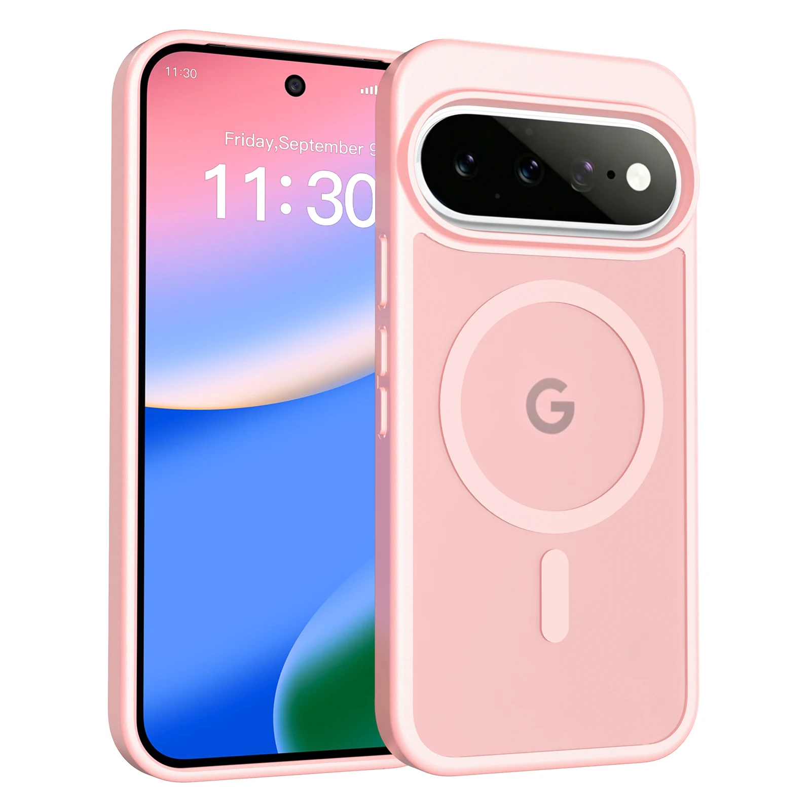 Minimalist Frosted Transparent Magnetic Acrylic Drop-proof Phone Case