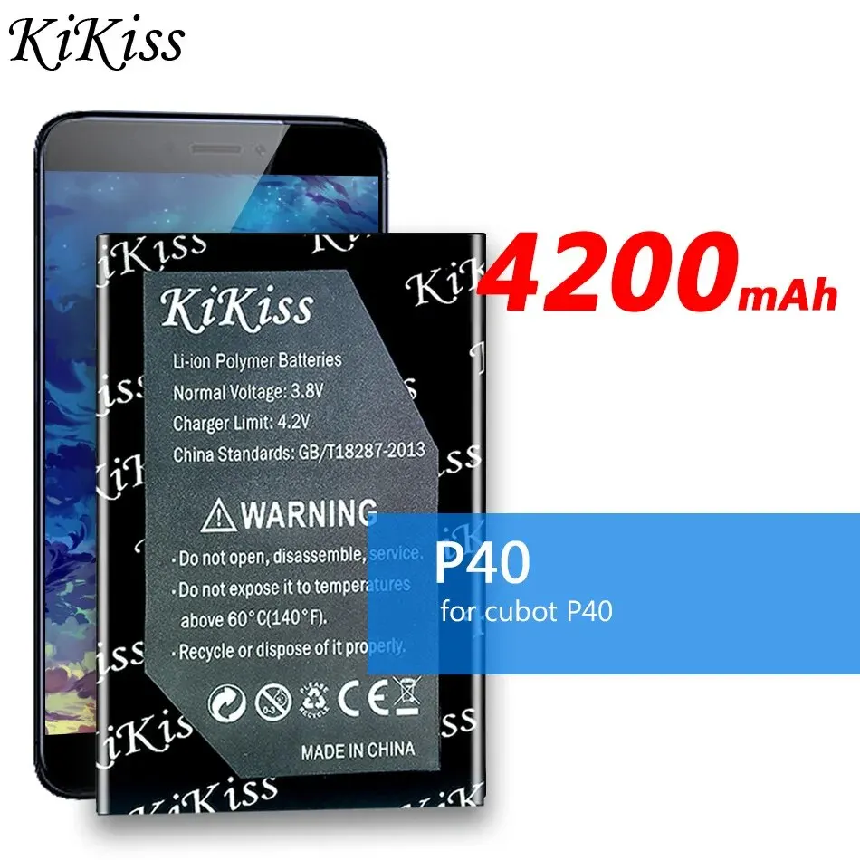 

Оригинальный аккумулятор KiKiss P 40 (J9) 4200 мАч для cubot P40 Bateria