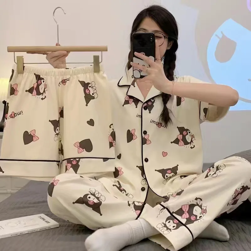 Wearable short-sleeved Superior sense Summer New Cute Simple Leisure Breathable Comfortable Loose Fashion Women's Homewear 4