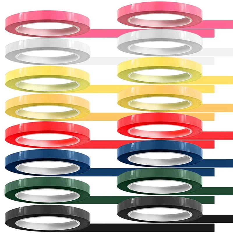 16 Rolls Of Masking Tape For Instruments Identification, 216 Ft/L X 0.4 In/W Colors Autoclave Tape - Autoclavable 270°F(8 Color)