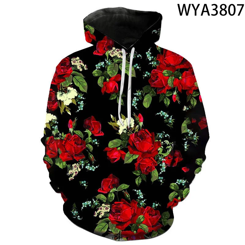 

2020 New 3D Print Flower Hoodies Men Women Children Tops Streetwear Pullover Harajuku Boy Girl Kids Cool Sweatshirts Clothes
