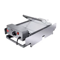 Commercial Double Hamburger Machine Heated Bread Non-stick Hamburger Baking Machine Pancake Machine FY-212 1