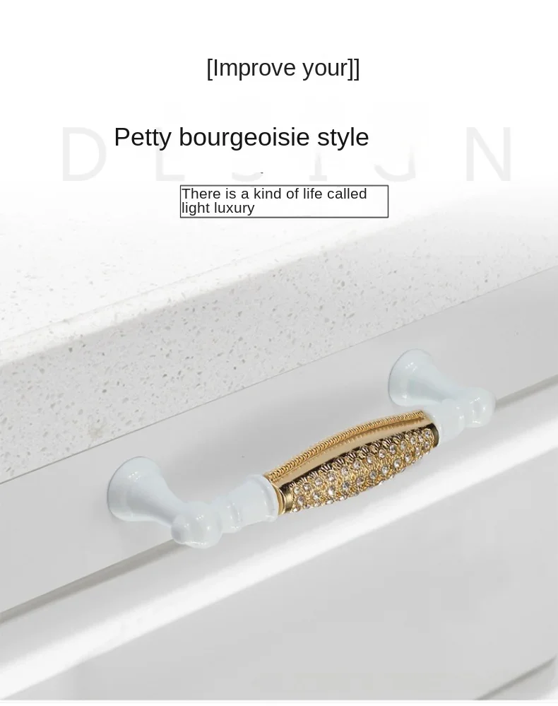 Description Picture 2 of item1pc 96/128mm Furniture Door Handles Cabinet Knobs and Handles Wardrobe Door Pulls Dresser Drawer Kitchen Cupboard Handle