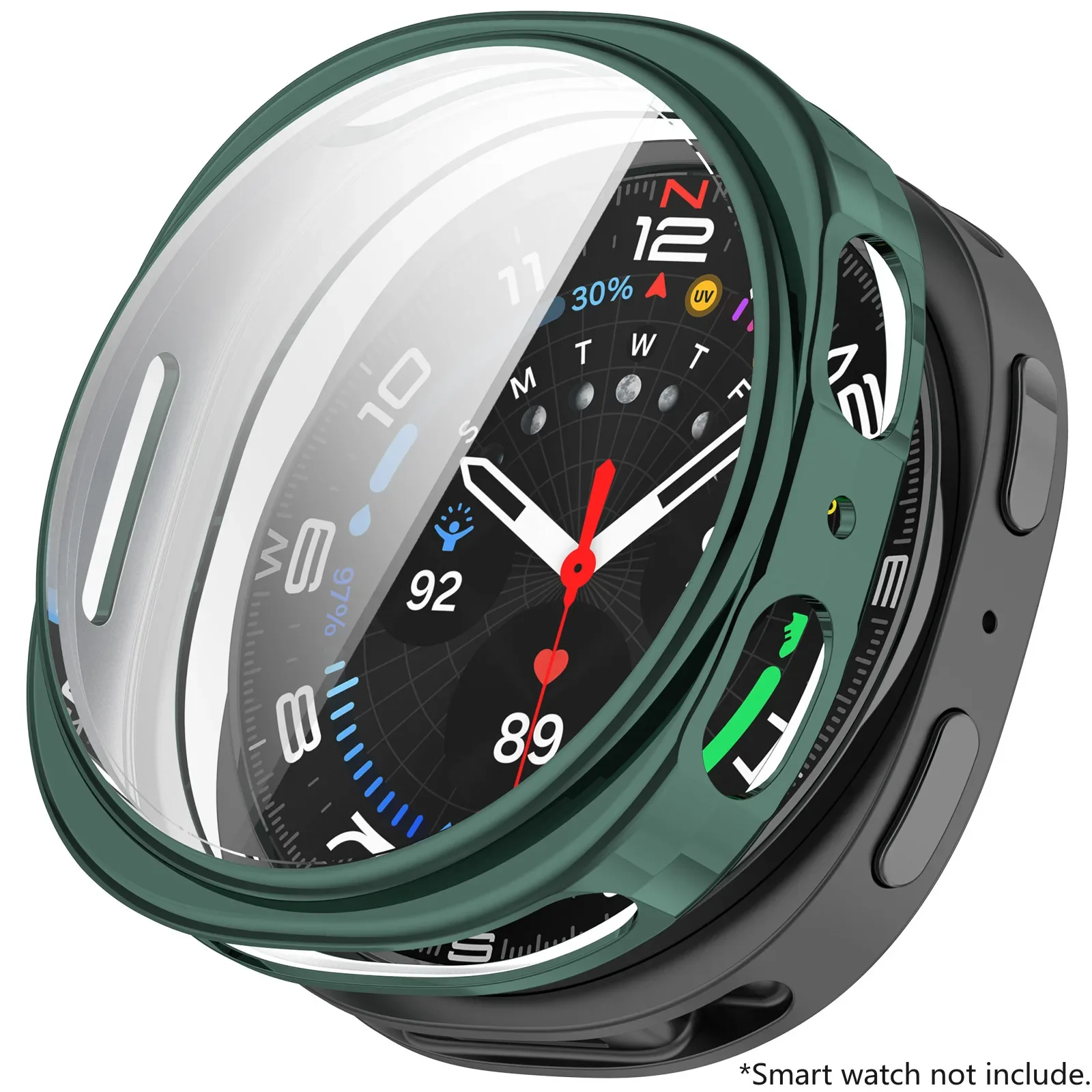 Enhanced TPU Protective Bumper Shell for Smartwatch – Soft, Hollow-Out Design, Watch Cover Accessory