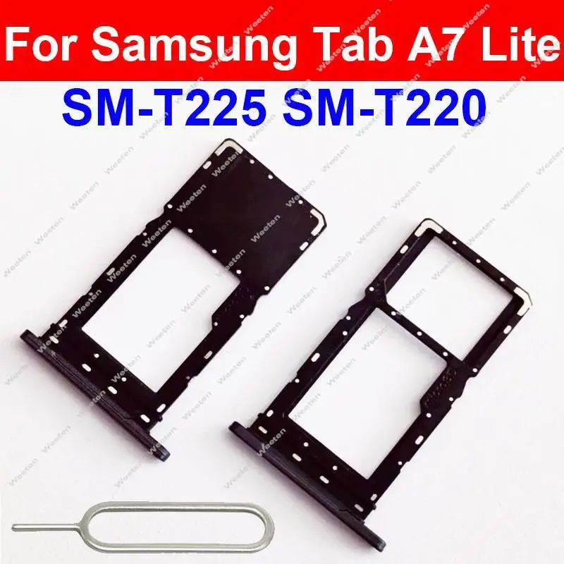 SIM Card Tray Holder Slot Socket Reader Adapter Replacement For Samsung Galaxy Tab A7 Lite SM-T225 T220 android tablet