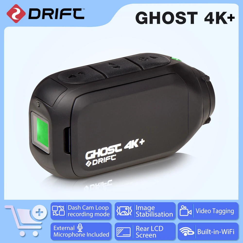 Drift Ghost 4K Plus Action Camera Hd Motorfiets Fiets Body Gedragen Helm Sport Cam Met Wifi App