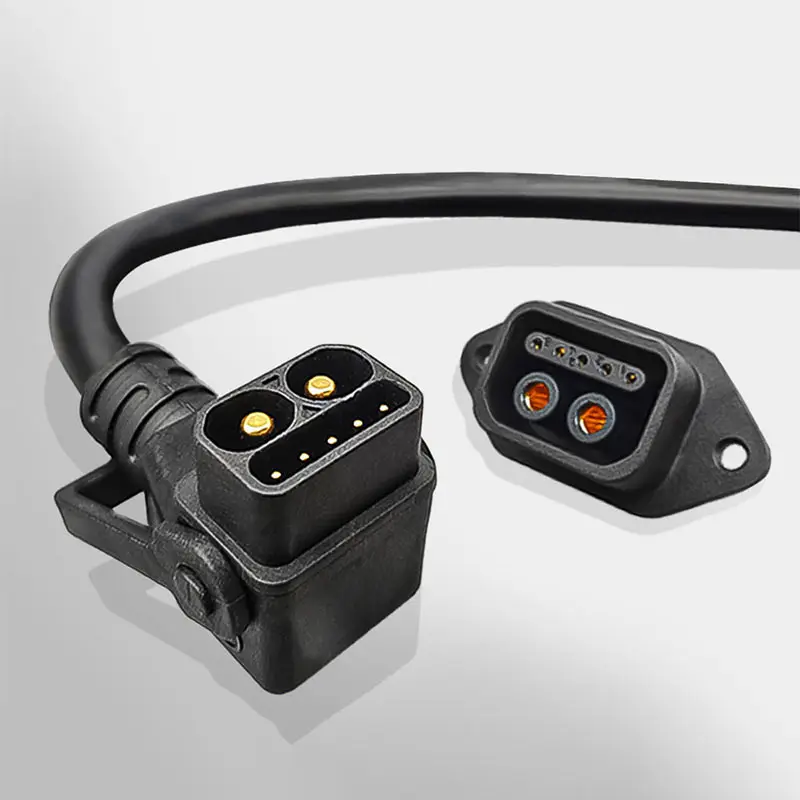 veiculo eletrico carregamento plug masculino feminino conector 03