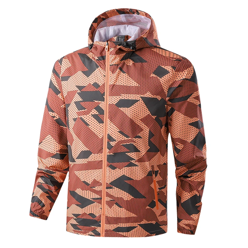 

Mens Windproof Jackets 2023 New Spring Summer Men Outdoor Windbreaker Camouflage Hooded Coats Jacket veste de baseball homme