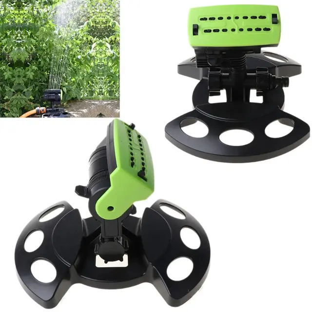 16 Lyukak Vízpermet Automatikus Sprinkler Fúvóka Rengő Öntözési Kerti Gyep Öntözőrendszer Szerszámok