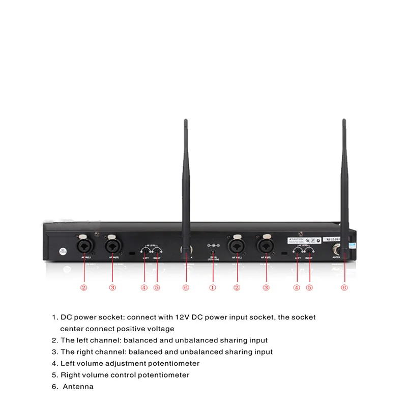 In-Ear Monitoring System 2-Channel Multi-Bodypack Monitor with In-Ear Wireless Monitoring System