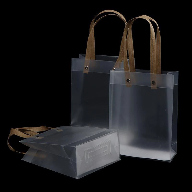 

Transparent Frosted Plastic Gift Bags Multipurpose Packaging Bag For Wedding Birthday Party Souvenirs Gifts Decoration Storage