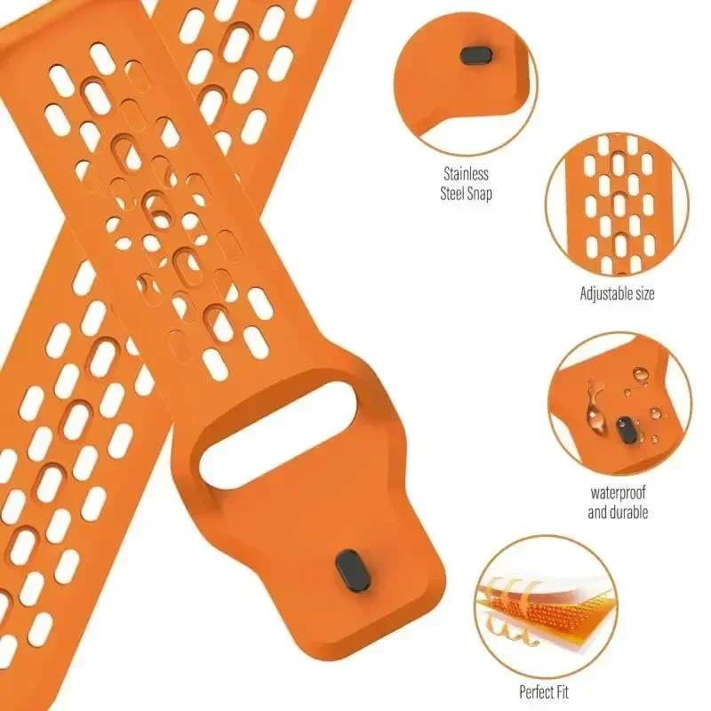 Premium Silicone Replacement Strap for Smartwatches - 22mm Bracelet Accessories