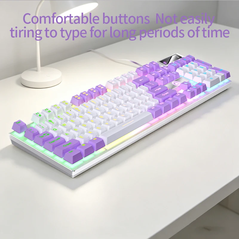 Enhanced Luminous Wired Gaming Keyboard and Mouse Set