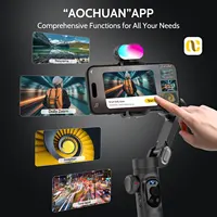 AOCHUAN Smart XPro Kit Smartphone 3 Axis Gimbal Stabilizer For iPhone and Android SmartPhone Shooting With RGB fill light Gimbal - Image 6
