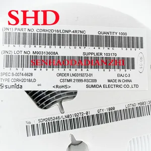10PCS CDRH2D18-4R7M CDRH2D18/LDNP-4R7NC 4.7uH 3.2X3。 2X2。 1. Chip shielded power inductor