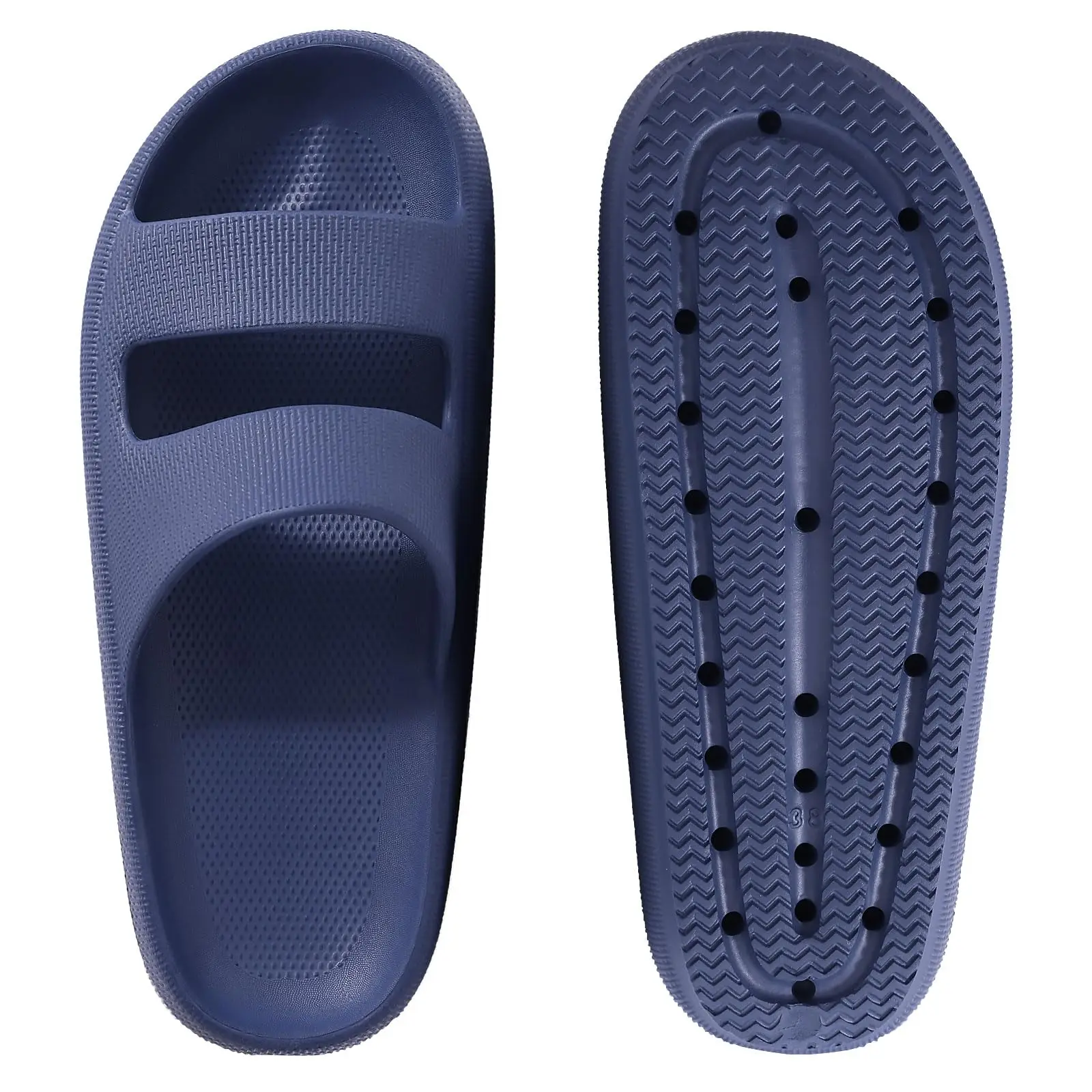Comwarm Fashion Beach Slippers Women Pillow Soft Thick Sole Sandals With Arch Support Non-slip Home Cloud Slippers Bath Slides 5
