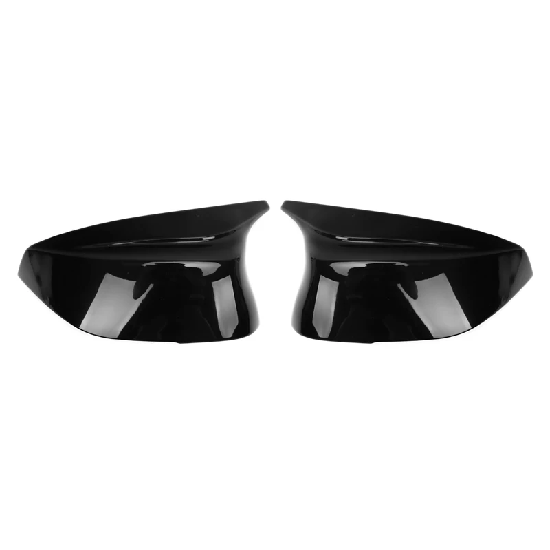 

Glossy Black ABS Side Rear View Mirror Cover Replacement Ox Horn for Infiniti Q50 Q60 Q70 XQ30 SQ50