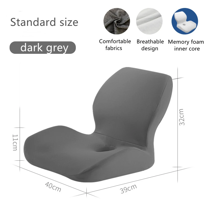 Comfort Seat Back Cushion Memory Foam Chair Cushion For Back Waist Pain Relief Protect Lumbar Cushion Orthopedic Pillow Car Seat