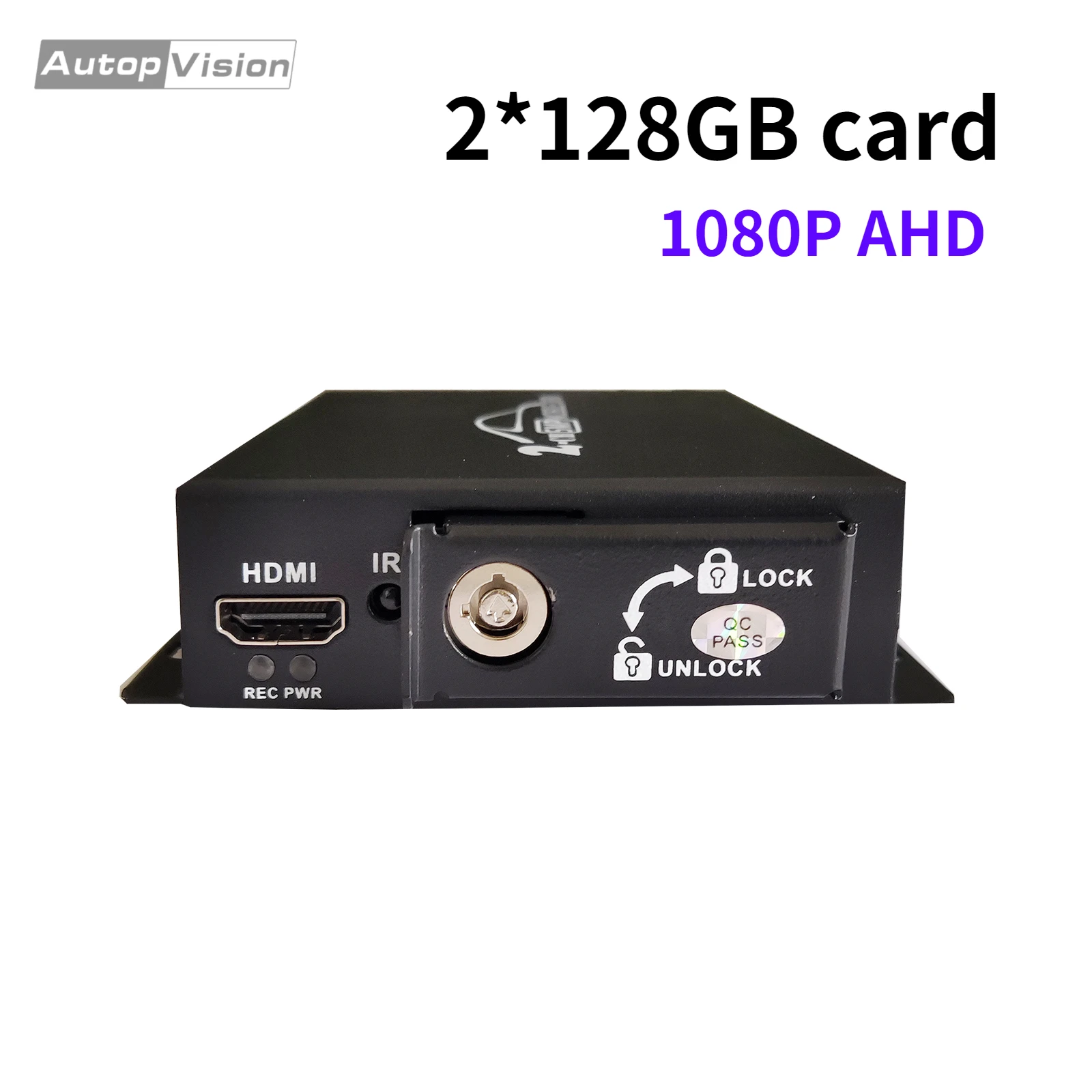 

128GB Dual SD DVR 1080P AHD TVI Camera Video Recorder 2CH CCTV Real-time recording Dual SD card backup HDMI output