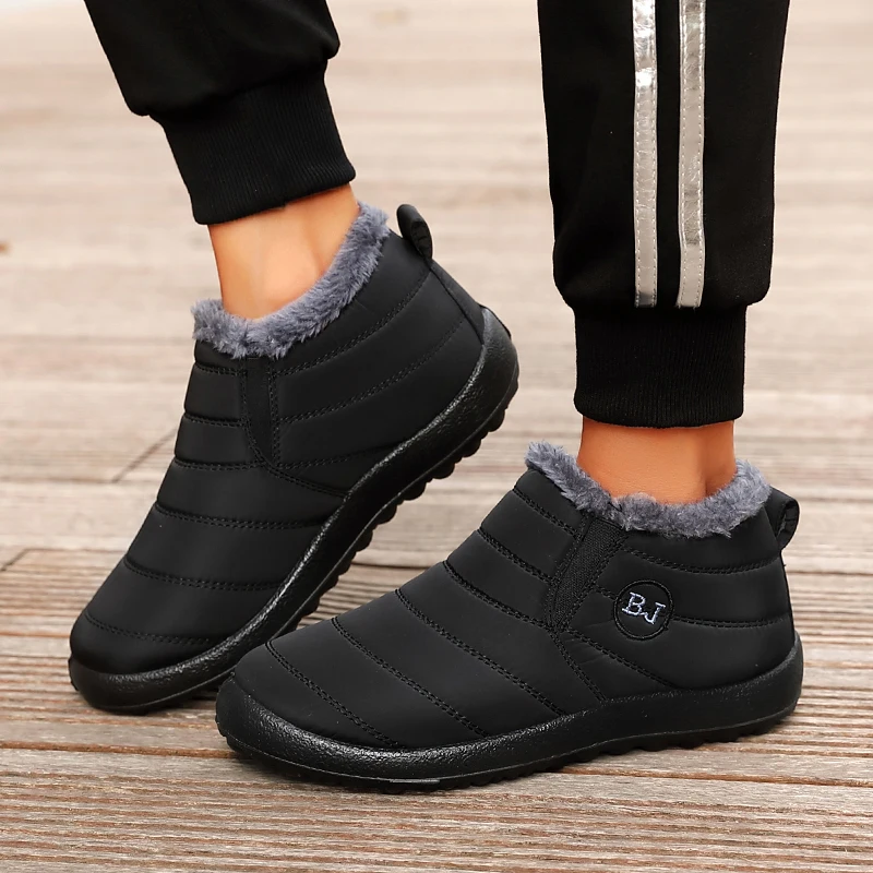 Women's Waterproof Winter Sneaker Boots - Lightweight Vulcanized Design