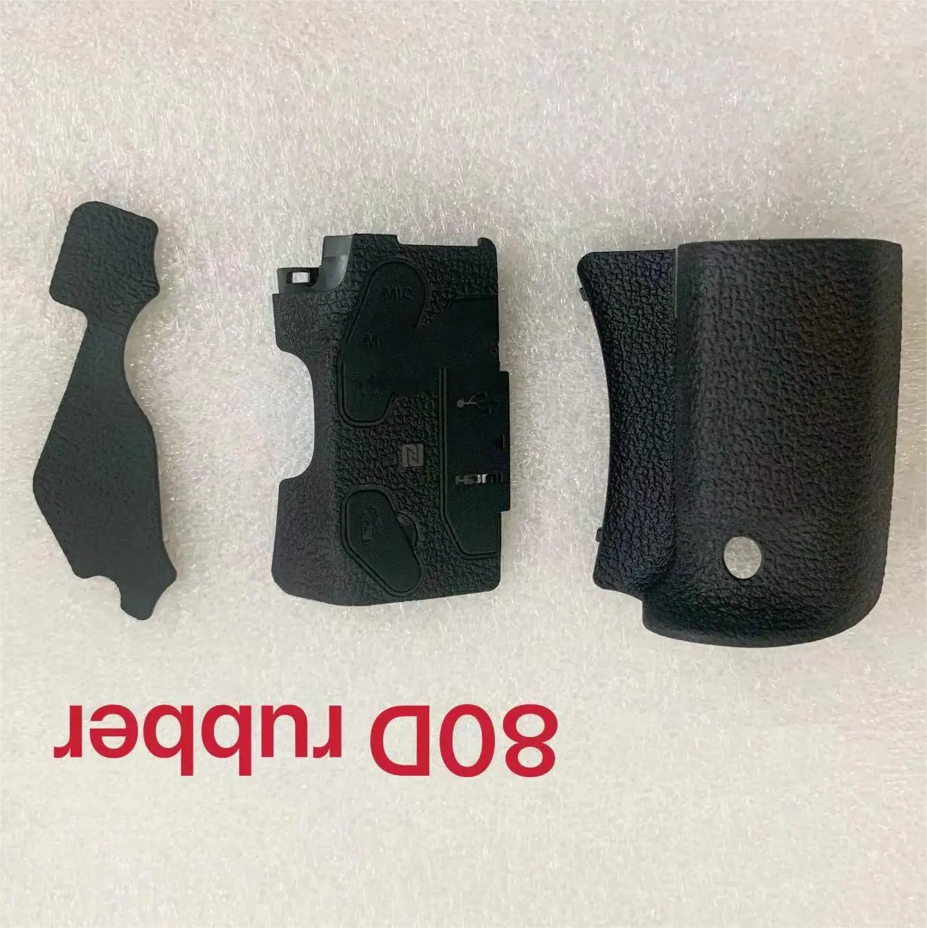 Canon 80D 카메라 수리 부품용 새 고무 세트 손 고무 USB 커버 엄지 고무