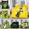 Cartoon 10 Cool Printed Blanket Picnic Blankets Warm Blanket Soft and B-Ben  Comfortable Blanket Home Travel Birthday Gift 1