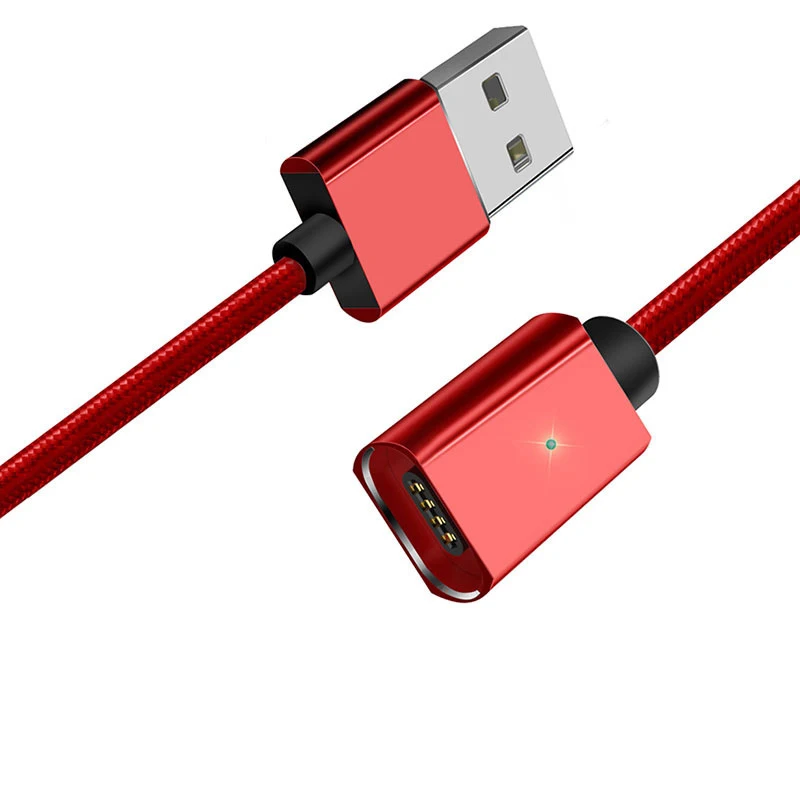 Magnetic 3-in-1 USB Charging Cable with Interchangeable Magnetic Heads - 3m