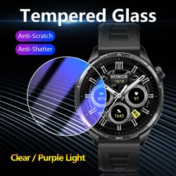 Enhanced Clear Anti - Purple Light Tempered Glass Screen Protector for 3 Pieces (Honor Watch 6 Plus)
