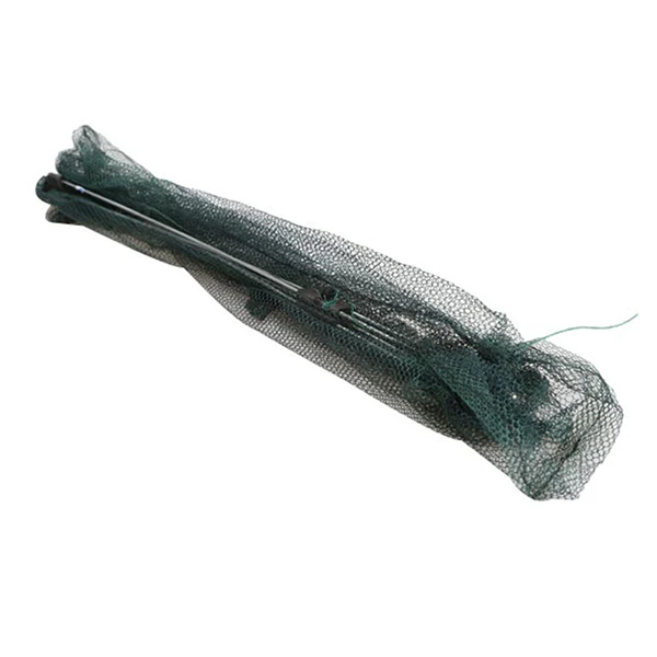 60/80/100cm Landing Fishing Net telescopic Large Capacity Umbrella Nylon Mesh Fishing Cast Folding Outdoor Fish Trap Bait Net 6