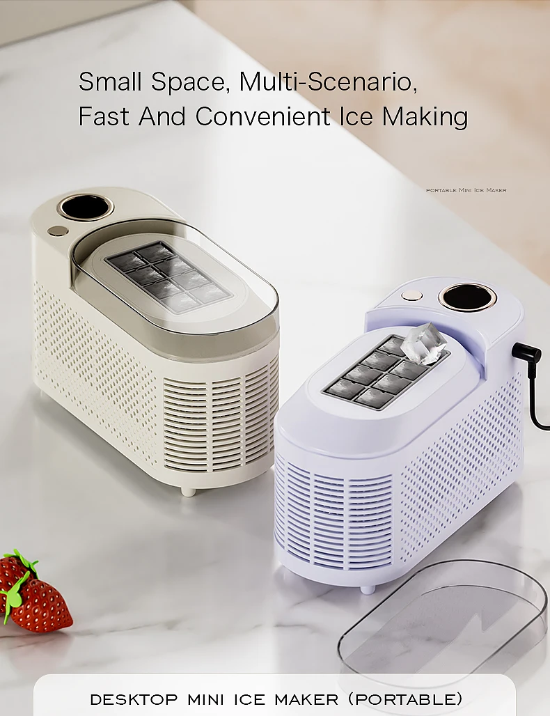 Description Picture 5 of item220V 110V Portable Small ice Maker Mini Home Dormitory Office Camping 12V Car Cube ice Automatic Ice Making Box ice machine