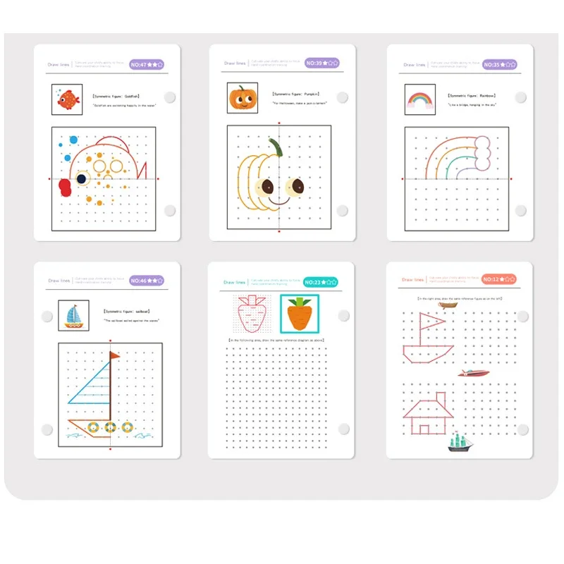 Tracing Books Erasable Montessori Pen Control Training Card for Kids Magical Basic Practice Copybook 5