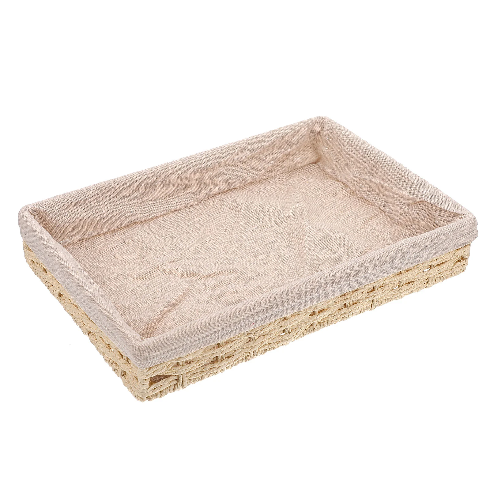 

Rattan Storage Basket Sundries Organizer Wicker Hand-woven Home Adornment Snacks